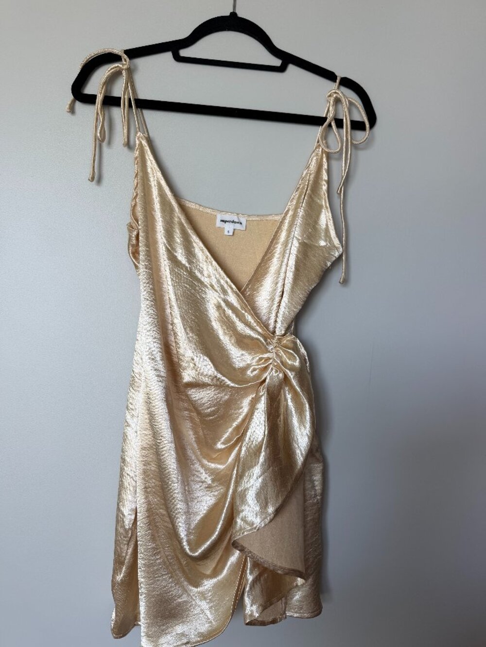 Superdown Gold Mini Dress